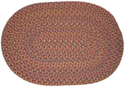 Blossom Terracotta 4′ Round Braided Rug – Rhody Rug – BL-774RDTC