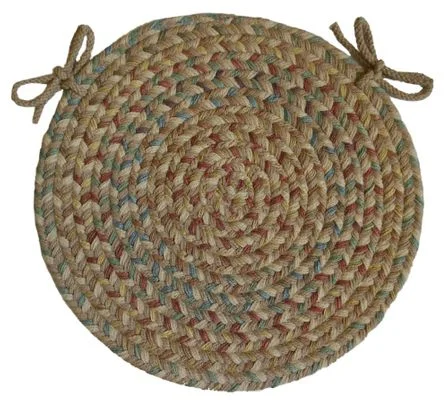 Blossom Vanilla 15″ Braided Chair Pad – Rhody Rug – BL-5715CPVA