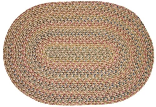 Blossom Vanilla 4′ Round Braided Rug – Rhody Rug – BL-574RDVA