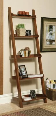 Bookshelf in Warm Rich Mahogany – Coaster