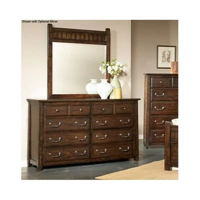 Boone 6 Drawer Dresser Distressed Dark Oak – Largo – LARGO-ST-B1035-10