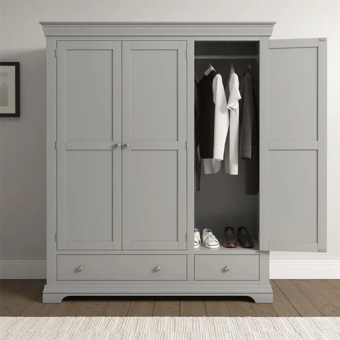 Bordeaux 3 Door 2 Drawer Triple Wardrobe