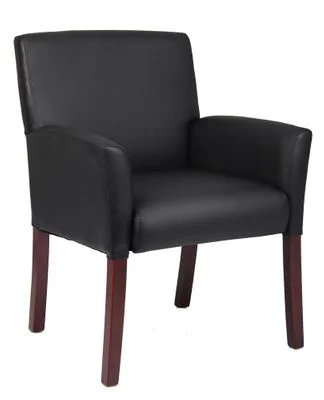 Boss Executive Box Arm Chair in Black – B619