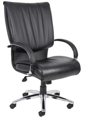 Boss Executive Chair in Leatherplus Black – B9701C