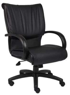 Boss Executive Chair in Leatherplus Black – B9707