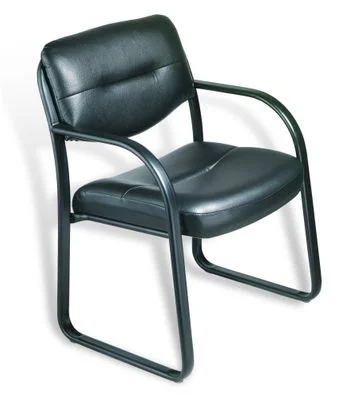 Boss Leather Guest or Visitor Chair – B-9529