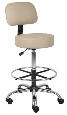 Boss Medical/Drafting Stool in Beige – B16245-BG