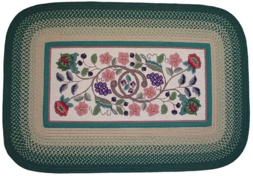 Braided Hook Collection 5’x8′ Evergreen – Rhody Rug – SYIB-20258EV