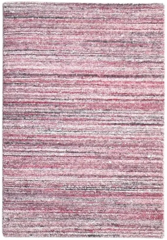 Brandie Handloom Wine Wool Rug 2′ X 3′ Modern Scandinavian Striped