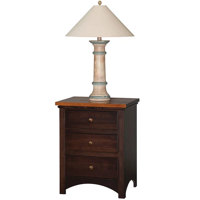 Brandywine 3 Drawer Amish Nightstand