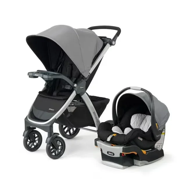 Bravo Trio Travel System Stroller with KeyFit 30 Infant Car Seat – Camden (Black)