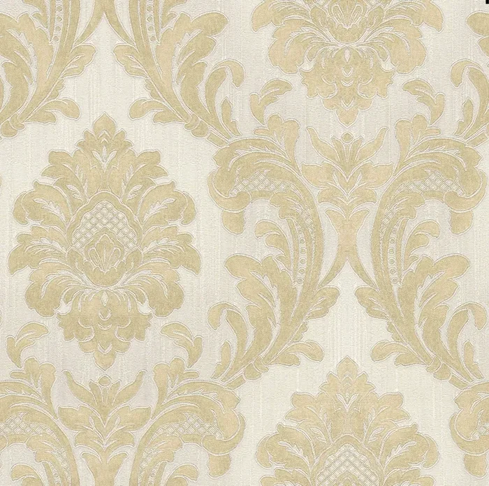Brewster 2768-3246 Giudecca Cream Damask Wallpaper