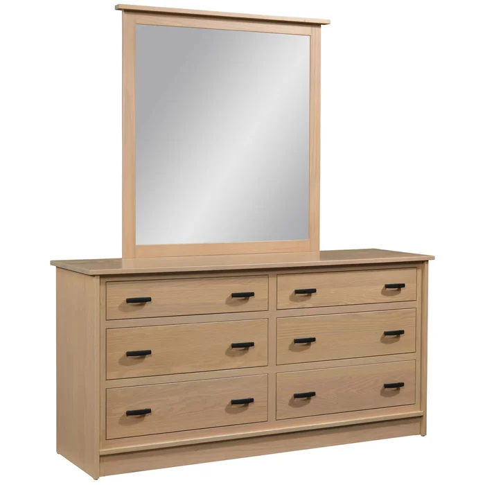 Brookfield Mission Style 6-Drawer Dresser with Mirror Option