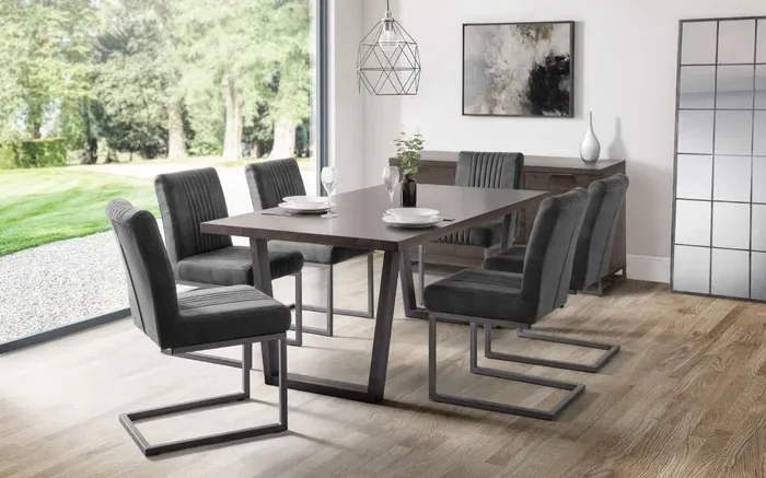 Brooklyn Dining Table and 6 Cantilever Chairs