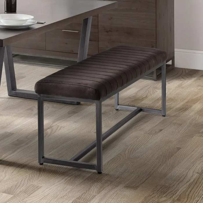 Brooklyn Suede Dining Bench