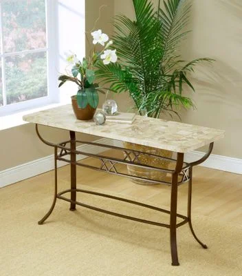 Brookside Fossil Sofa Table with Stone Top – Hillsdale Furniture – 4815OTS