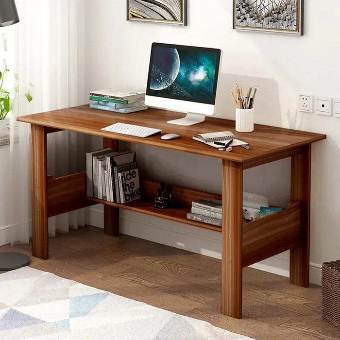 Brown Home Desktop Computer Desk Bedroom Laptop Study Table Office Desk Workstation K8525