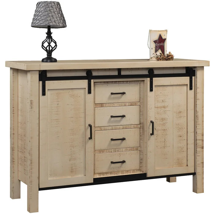 Brylen Amish Farmhouse Buffet with Barn Doors