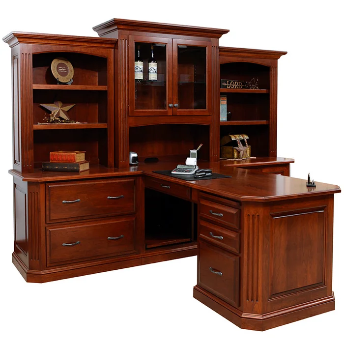 Buckingham Partner Amish Desk with Hutch Option