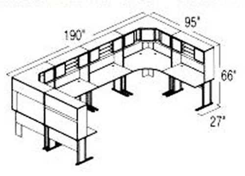 Bush Advantage Hansen Cherry Design 46 – Plan For Multi-Station 8′ by 8′ Work Station