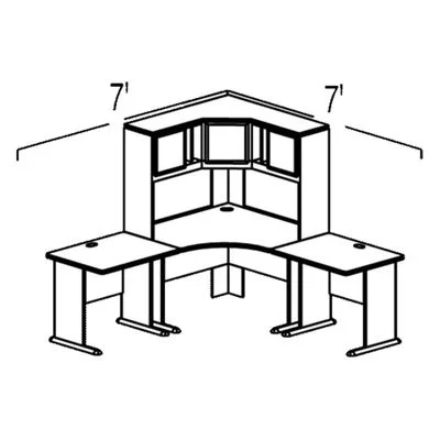 Bush Advantage Pewter Design 12 – Plan For Smaller Work Station
