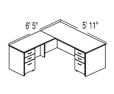 Bush C Series Corsa Mahogany Design 7 – Plan For 5′ 11″ x 6′ 5″ Work Station