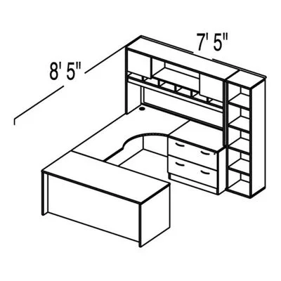 Bush C Series Corsa Maple Design 35 – Plan For 7′ 5″ x 8′ 5″ Work Station