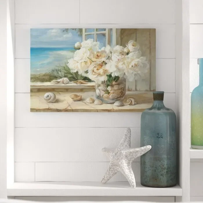 By The Sea Painting On Wrapped Canvas DJ151