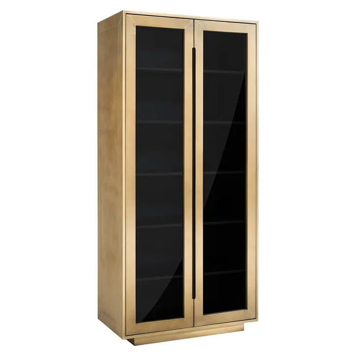 Cabinet Finsbury 2-doors (Black/gold)- Richmond Interiors – Please message to discuss pricing & availability before purchase