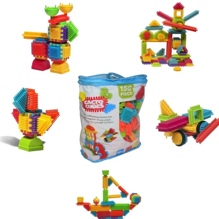 Cacto Cubes Sticking & Joining Building Blocks – 150 Pieces