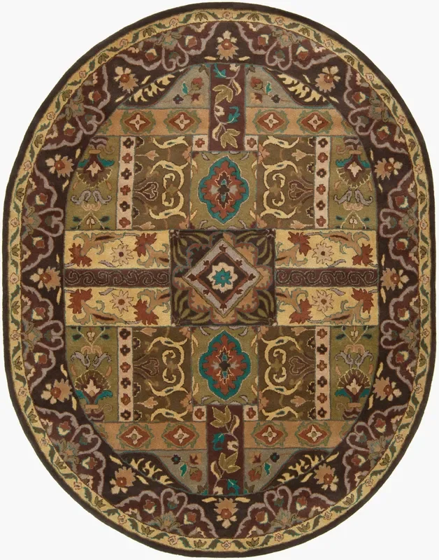 Caesar CAE-1048 8′ x 10′ Oval Handmade Wool Area Rug