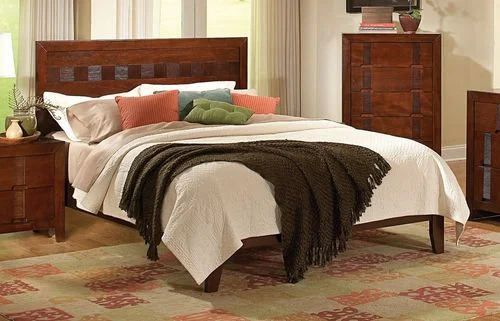 California King Size Bed – Resin California King Size Bed in Country Cherry – Coaster – 200751KW