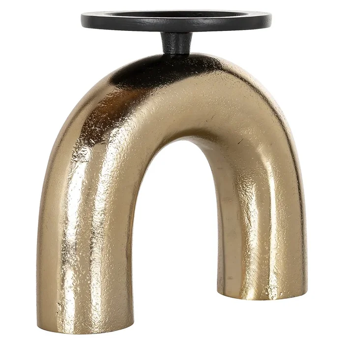 Candle holder Jadey small (Black/gold)- Richmond Interiors – Please message to discuss pricing & availability before purchase