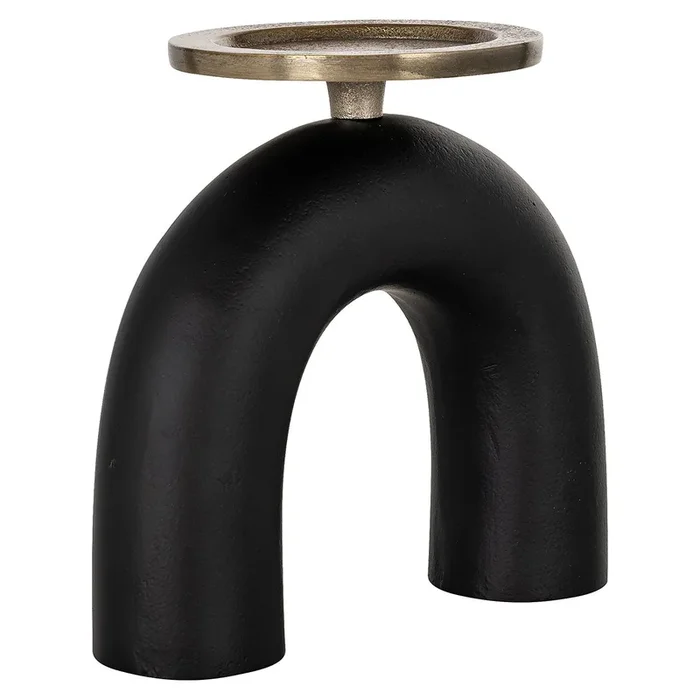 Candle holder Livi small (Black/gold)- Richmond Interiors – Please message to discuss pricing & availability before purchase