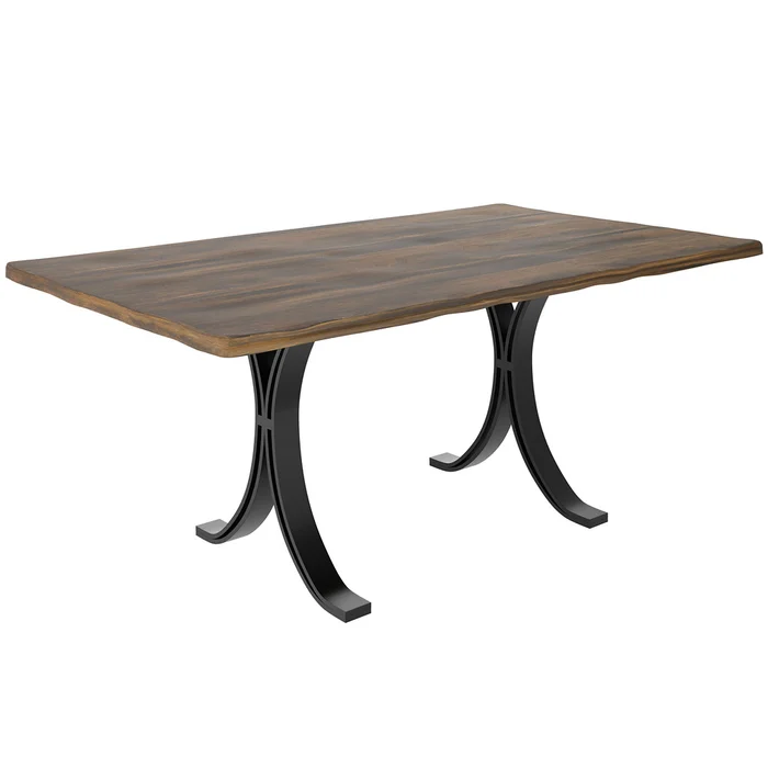 Carla Amish Dining Table with Live Edge Option