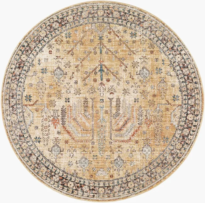 Carlisle CSI-2316 5ft Round Machine Woven Area Rug