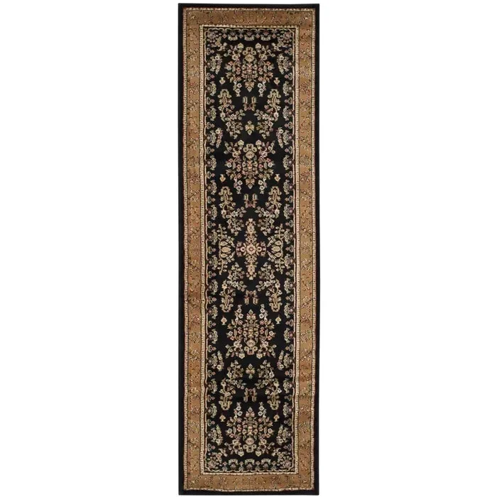Carolane Oriental Area Rug in Black, Runner 2’3″ x 8′