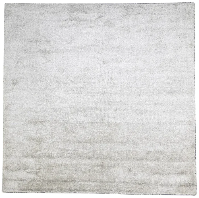 Carole 8′ X 8′ Rug Silk Silver Modern Hand Woven Scandinavian Solid