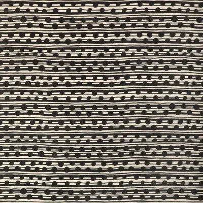 CAROLINE CECIL TEXTILES CCF-2314.8116.0 GAMAL BLACK/NATURAL Fabric