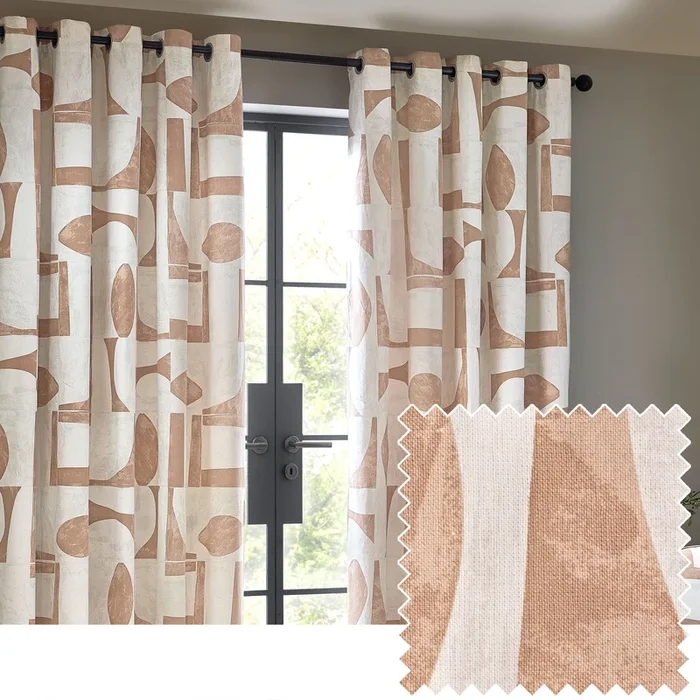CARRO 168X183 EYELET CURTAINS CLAY