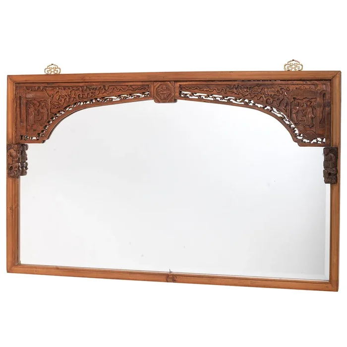 Carved Lintel Wall Mirror