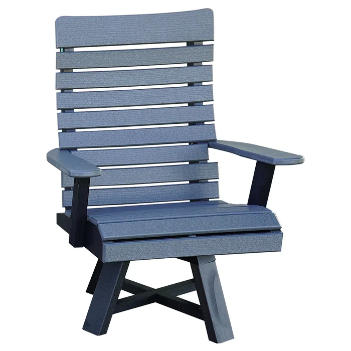 Cascade Poly 4 Piece Patio Swivel Chair Set