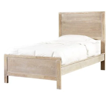 Cassidy “Washed Teak” Twin Size Panel Bed – Powell Furniture – 504-042