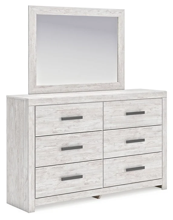 Cayboni – Whitewash – Dresser And Mirror