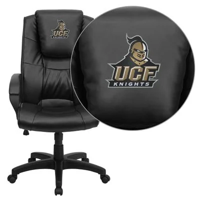 Central Florida Knights Embroidered Black Executive Office Chair – GO-5301BSPEC-BK-LEA-40022-EMB-GG