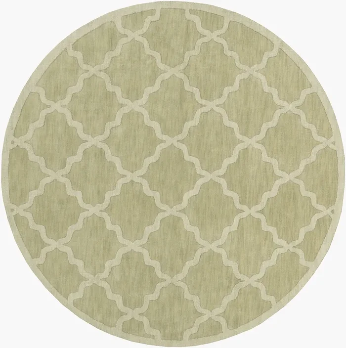 Central Park AWHP-4016 9ft Round Handmade Wool Area Rug