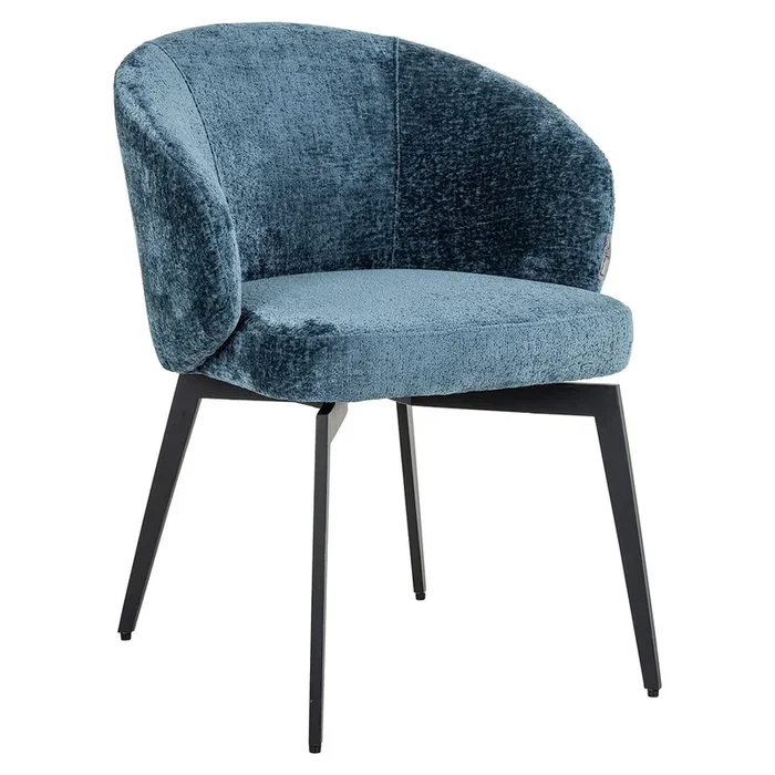 Chair Amphara blue chenille fire retardant (Bergen 601 blue chenille)- Richmond Interiors – Please message to discuss pricing & availability before purchase