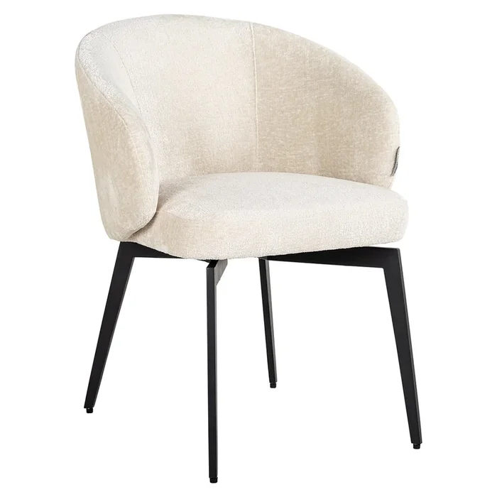 Chair Amphara white chenille fire retardant (FR-Bergen 900 white chenille)- Richmond Interiors – Please message to discuss pricing & availability before purchase