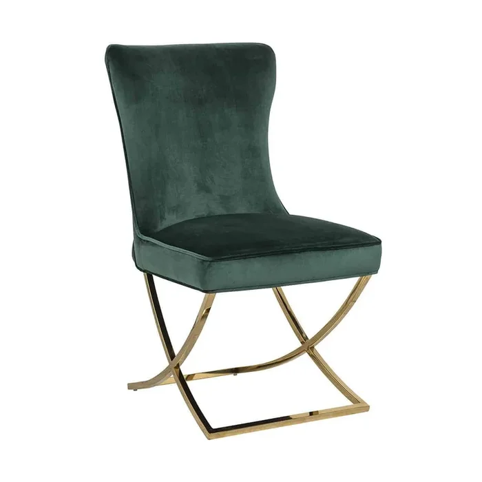 Chair Chelsea Green velvet / gold (Quartz Green 501)- Richmond Interiors – Please message to discuss pricing & availability before purchase