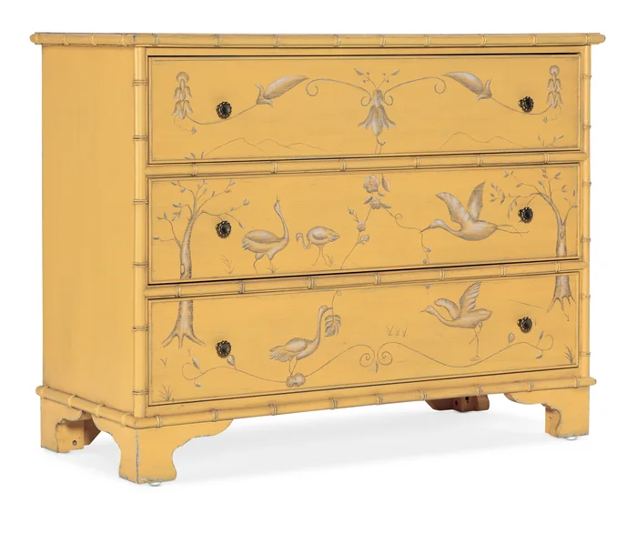 Charleston Three-Drawer Accent Chest – Canary
